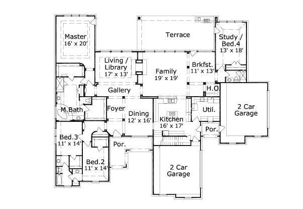 main floor house blueprint