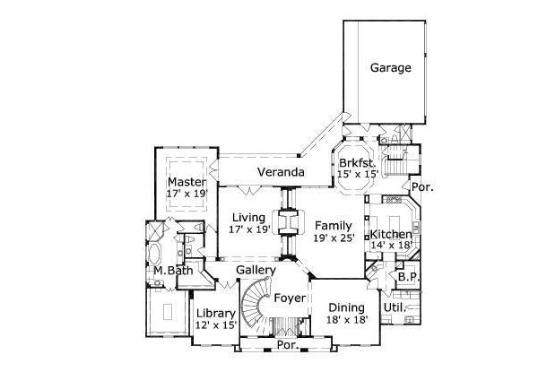 main floor house blueprint