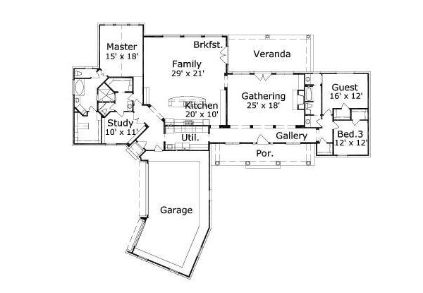 main floor house blueprint