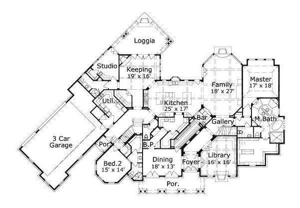 main floor house blueprint
