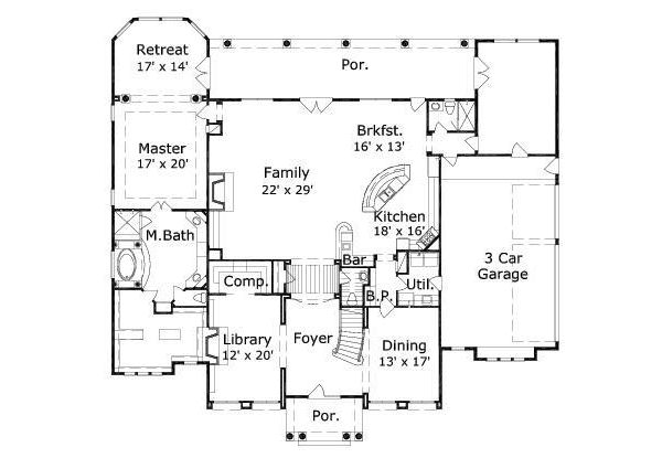 main floor house blueprint