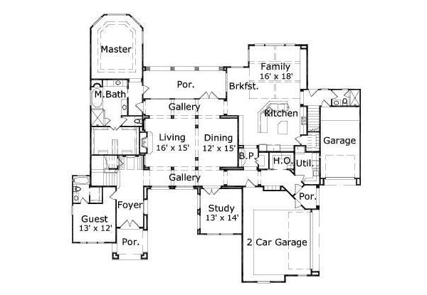 main floor house blueprint