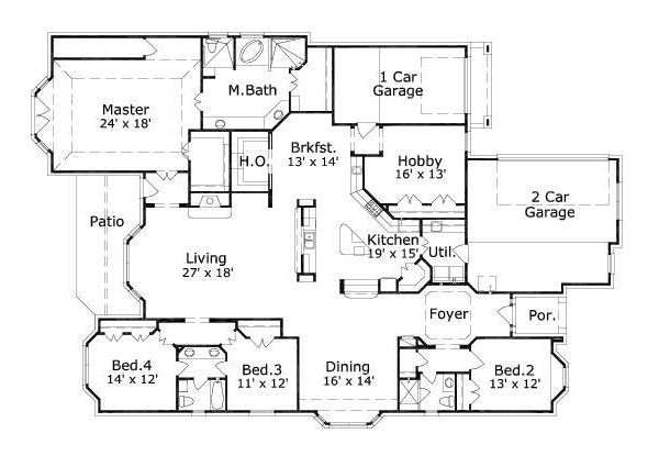 main floor house blueprint