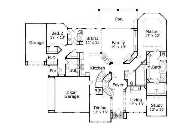 main floor house blueprint