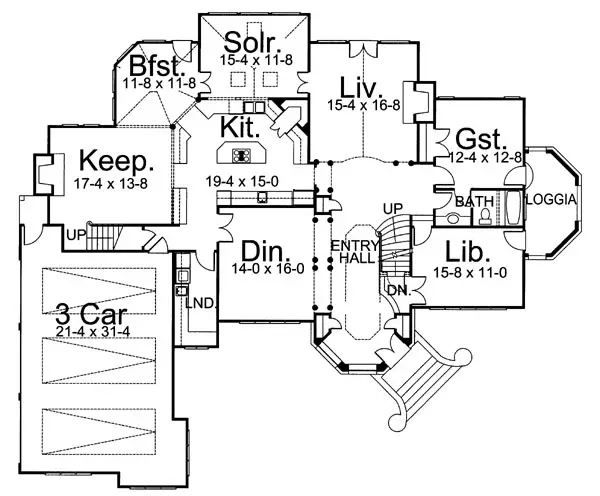 main floor house blueprint