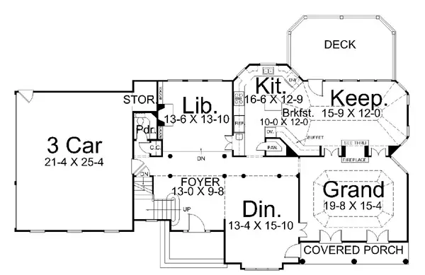 main floor house blueprint
