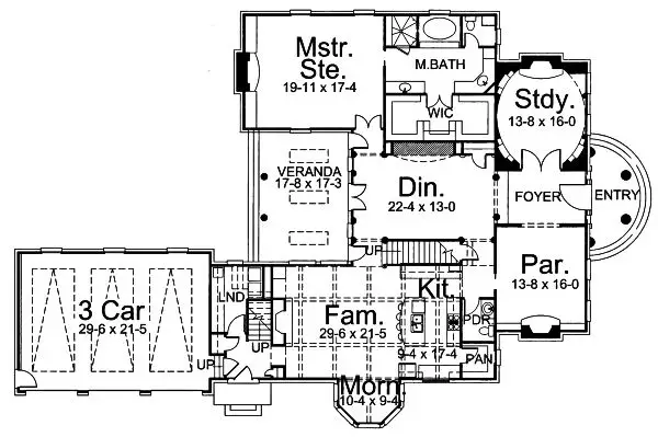main floor house blueprint