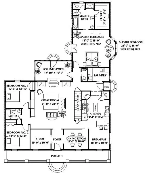 main floor house blueprint