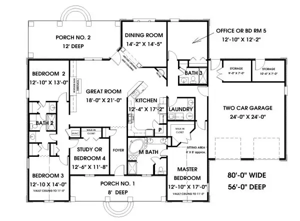 main floor house blueprint