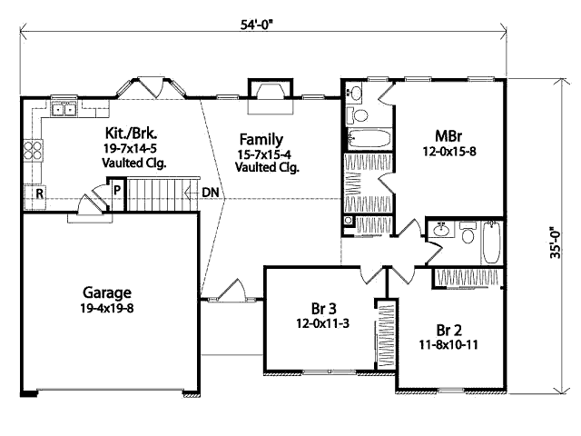main floor house blueprint