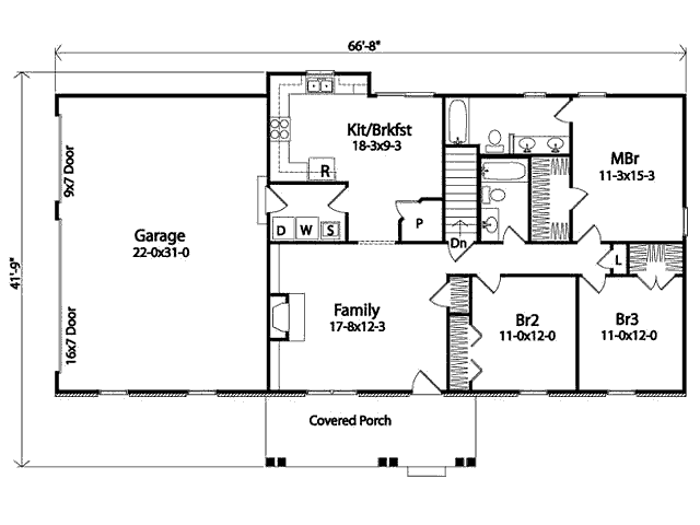 main floor house blueprint