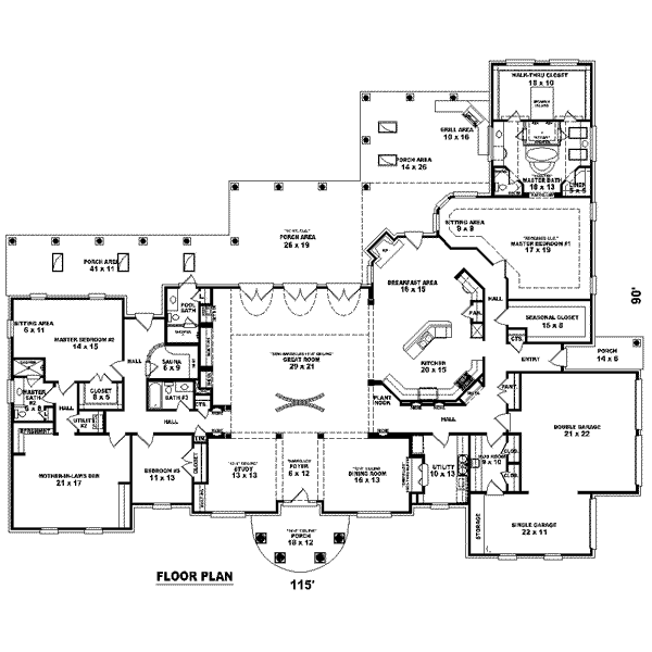main floor house blueprint