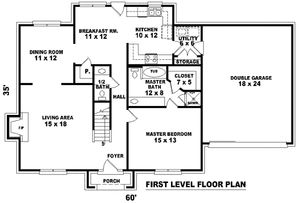 main floor house blueprint