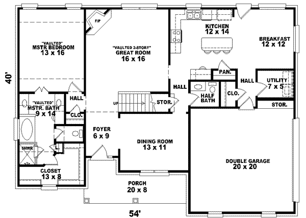 main floor house blueprint