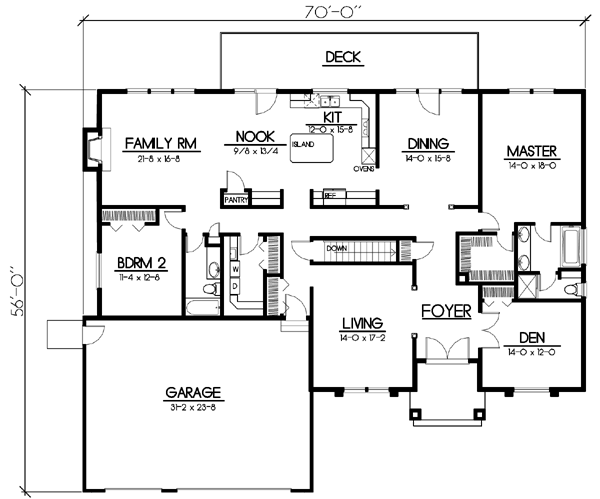 main floor house blueprint