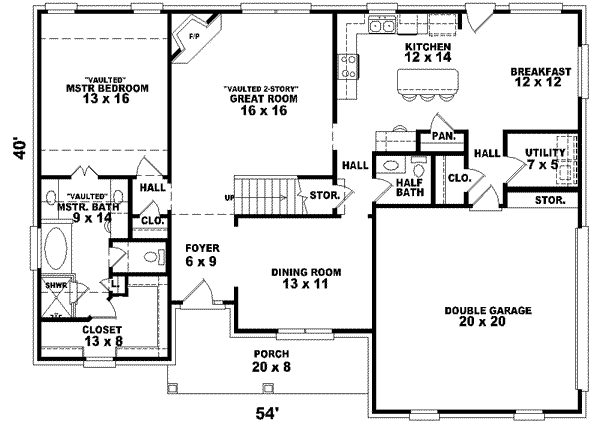 main floor house blueprint