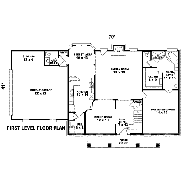 main floor house blueprint