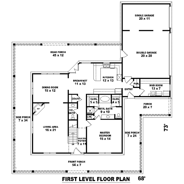 main floor house blueprint