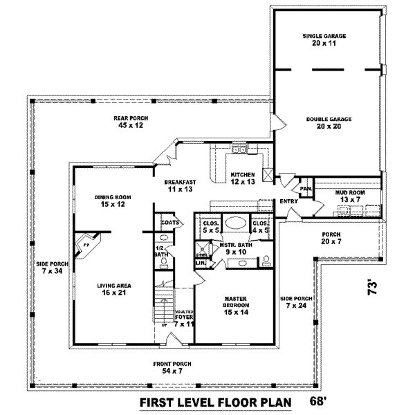 main floor house blueprint
