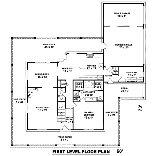 main floor house blueprint