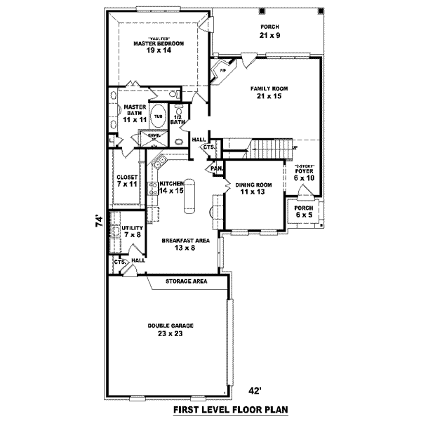 main floor house blueprint