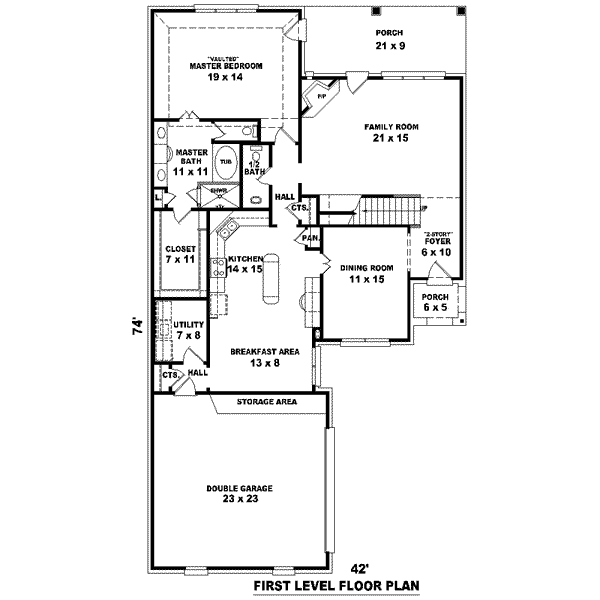 main floor house blueprint