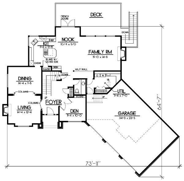 main floor house blueprint
