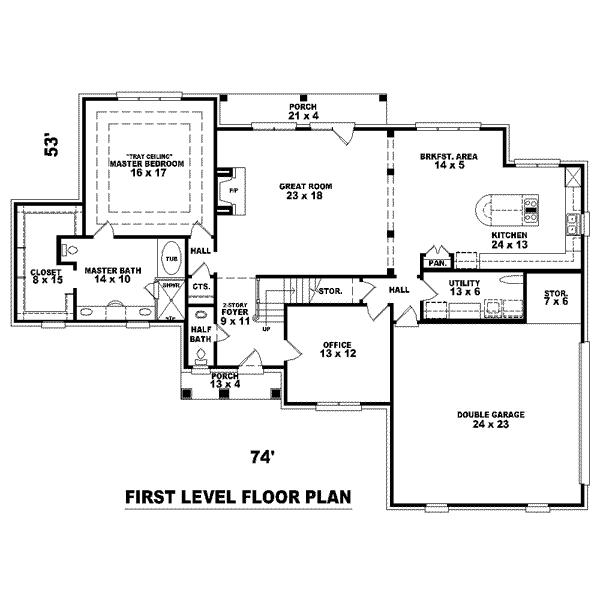 main floor house blueprint