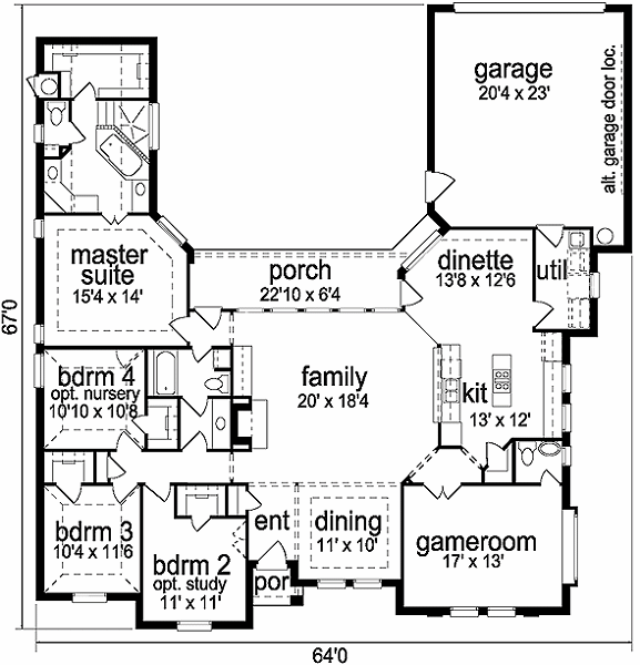 main floor house blueprint