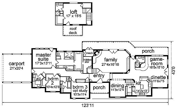 main floor house blueprint