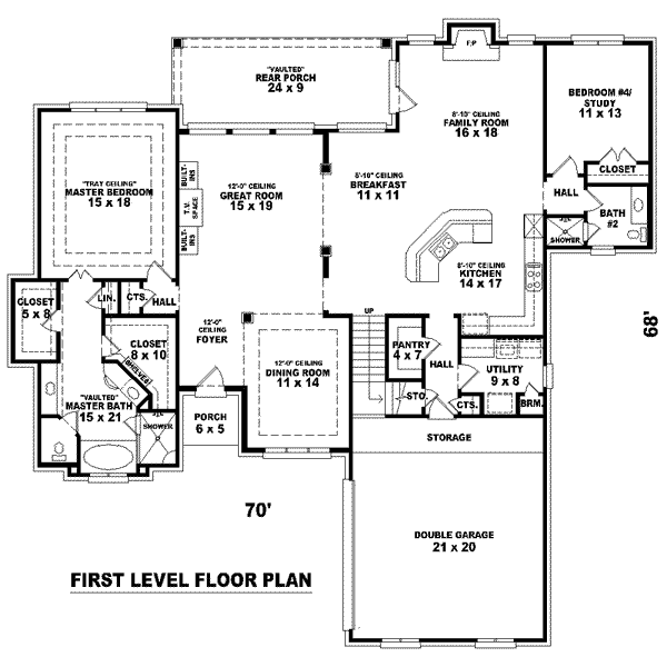 main floor house blueprint