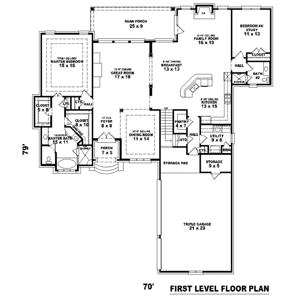 main floor house blueprint