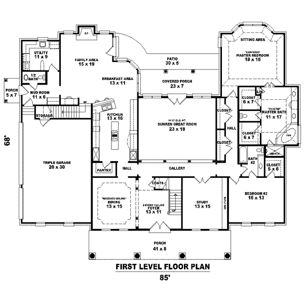 main floor house blueprint