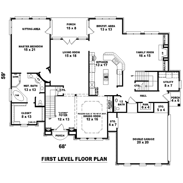 main floor house blueprint