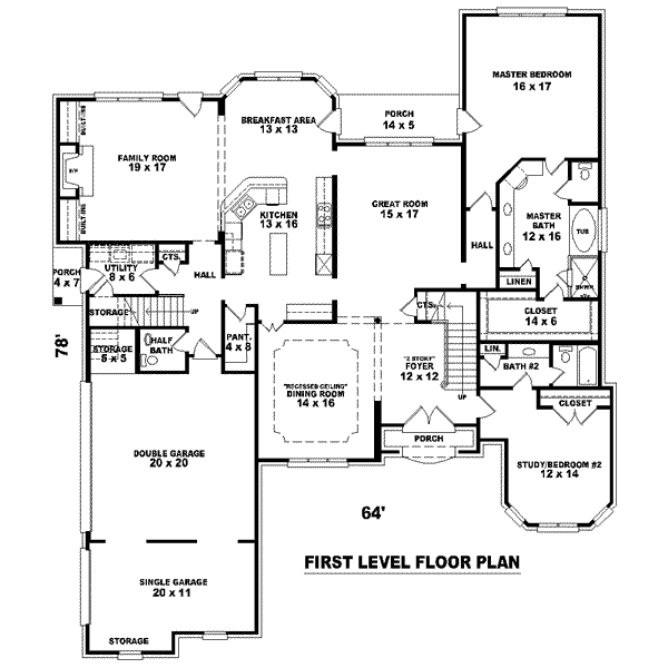 main floor house blueprint