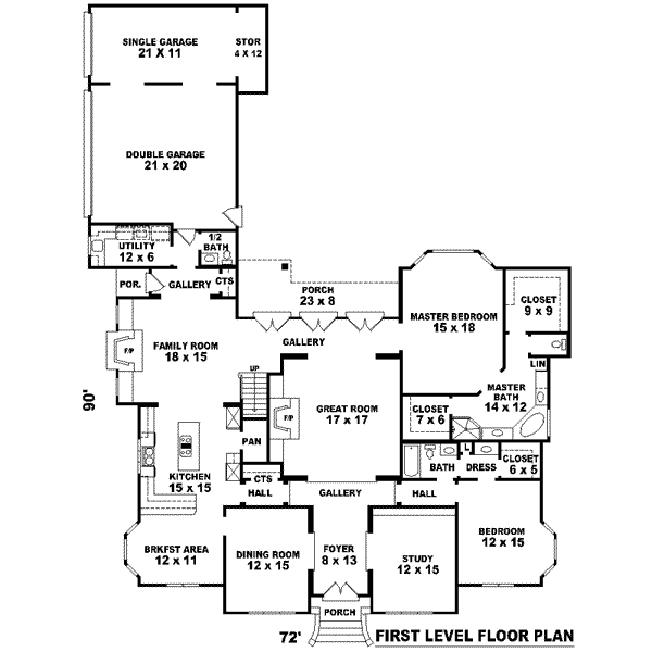 main floor house blueprint