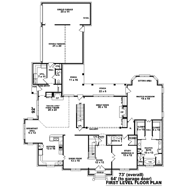 main floor house blueprint