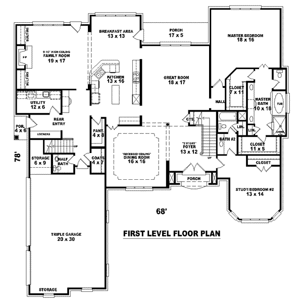 main floor house blueprint