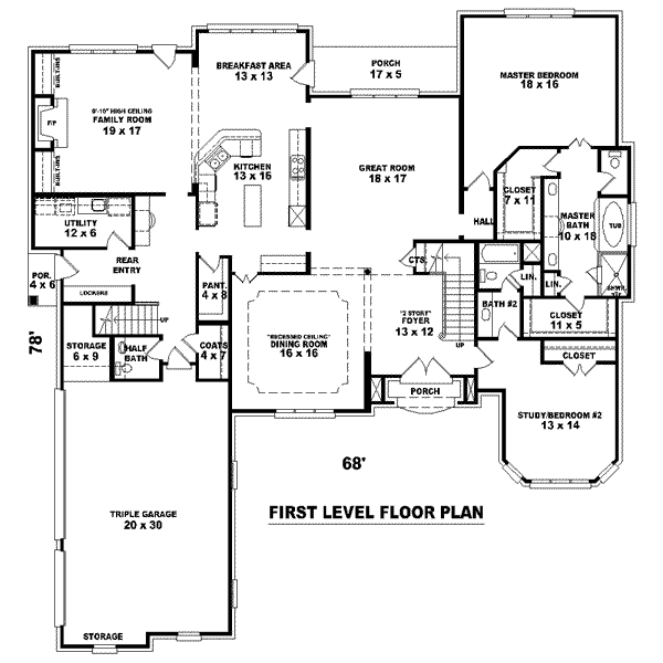 main floor house blueprint