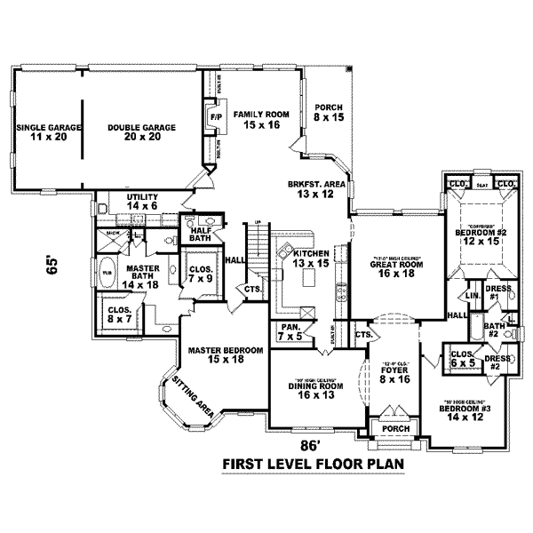 main floor house blueprint