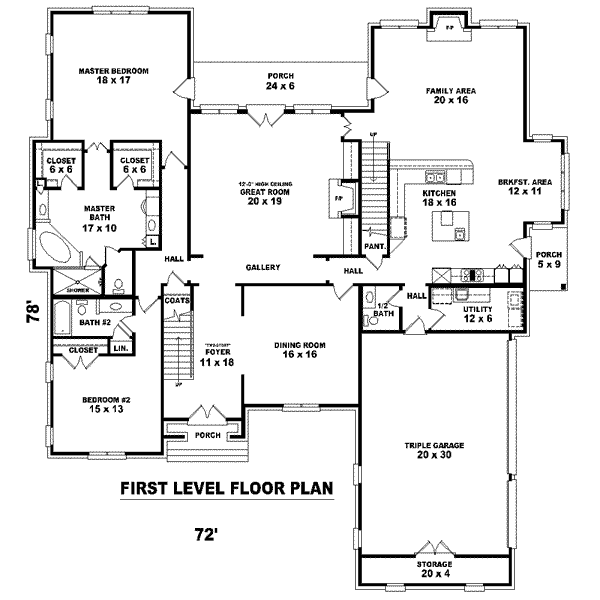 main floor house blueprint