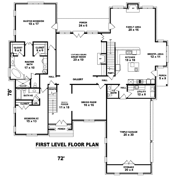 main floor house blueprint