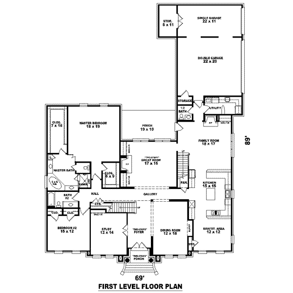 main floor house blueprint