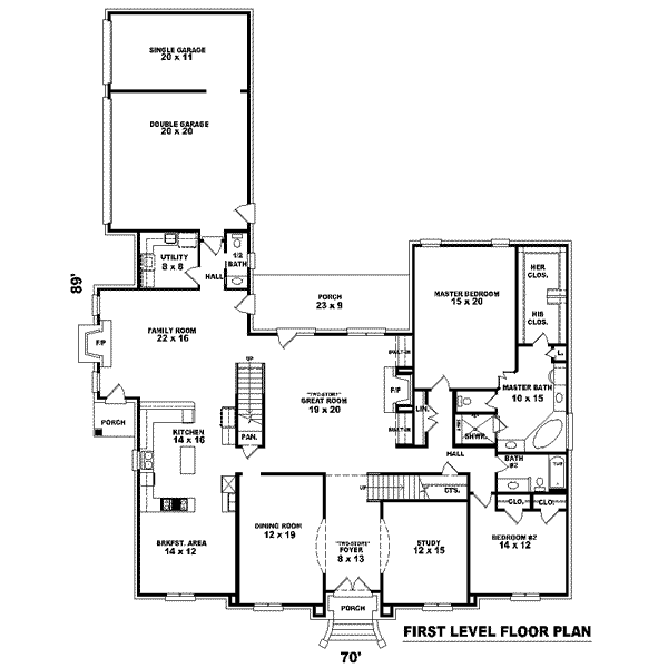 main floor house blueprint
