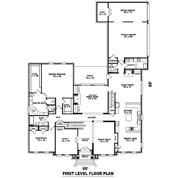 main floor house blueprint