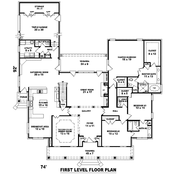 main floor house blueprint