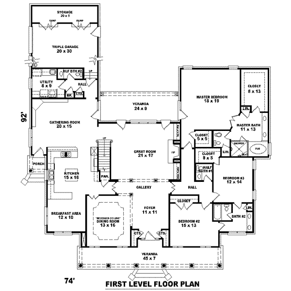 main floor house blueprint