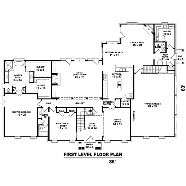 main floor house blueprint