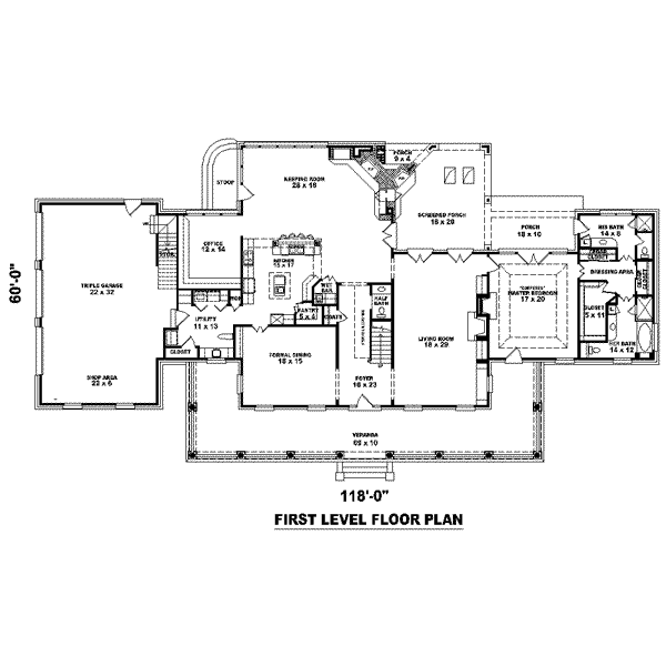 main floor house blueprint