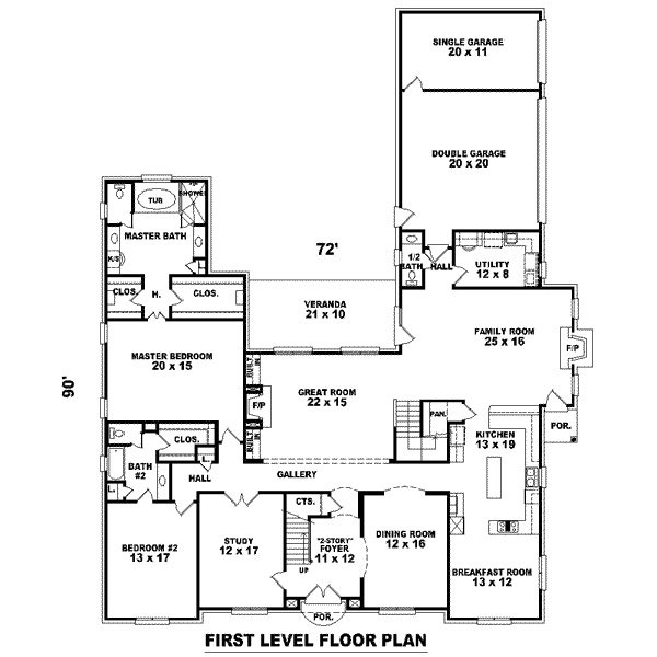 main floor house blueprint